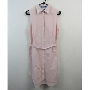 Tommy Hilfiger Light Pink Sleeveless Shirt Dress